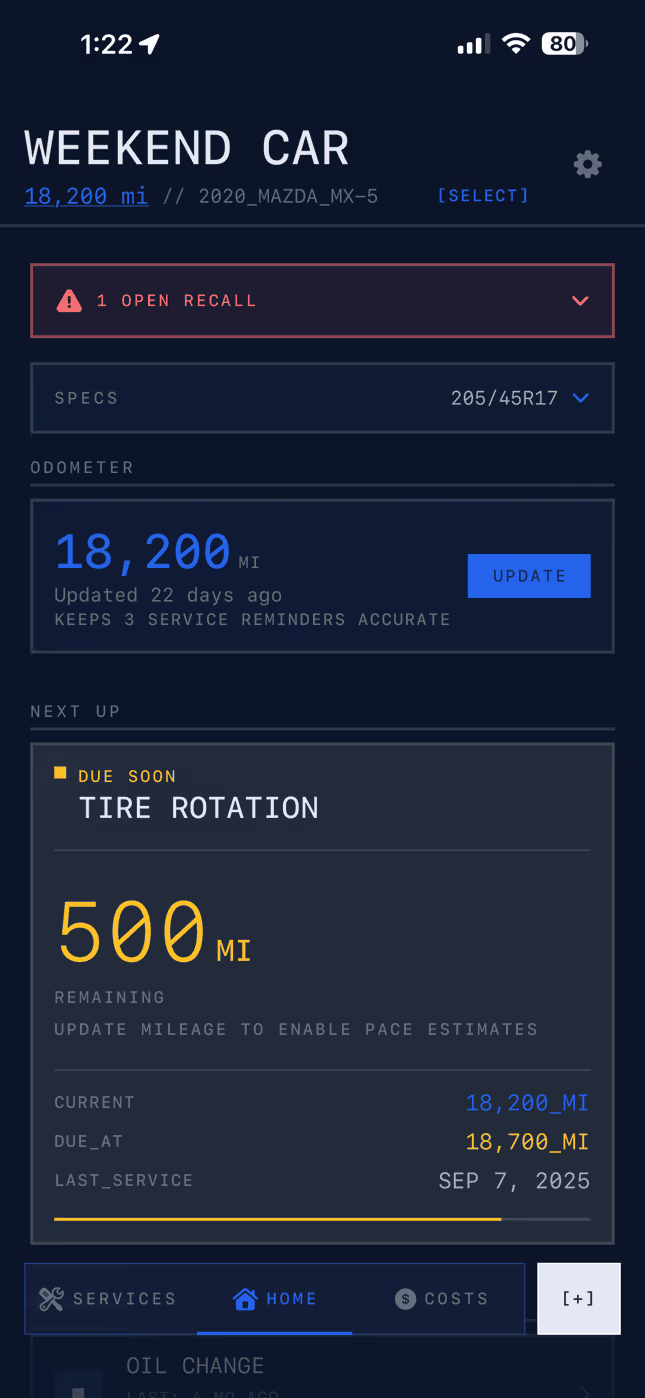 Blueprint theme screenshot