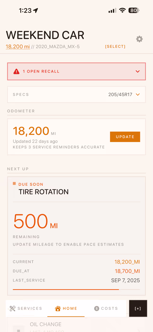 Garage Day theme screenshot